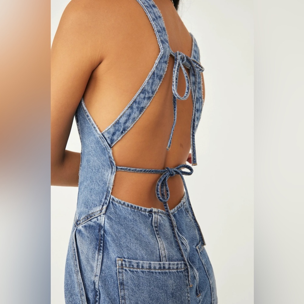 We The Free Blue Denim Jumpsuit - Picture 4 of 4